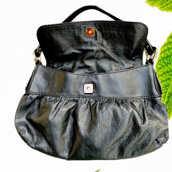 FENDI Small Zucca Chef Black Leather Shoulder Bag - Picture 4 of 10